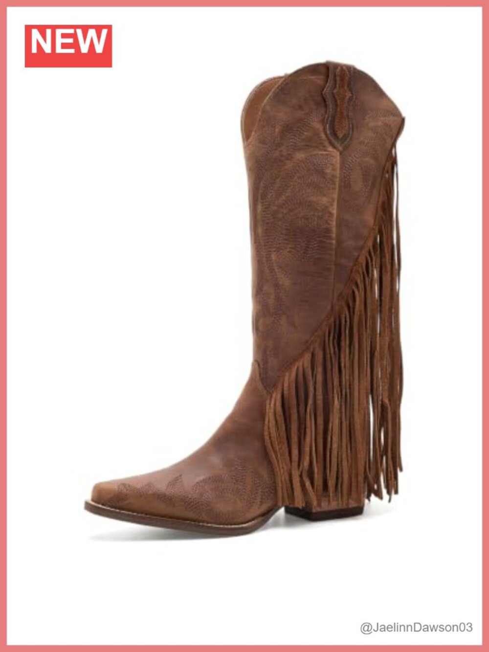 Real Leather Snip Toe Pull-On Equestrian Boots